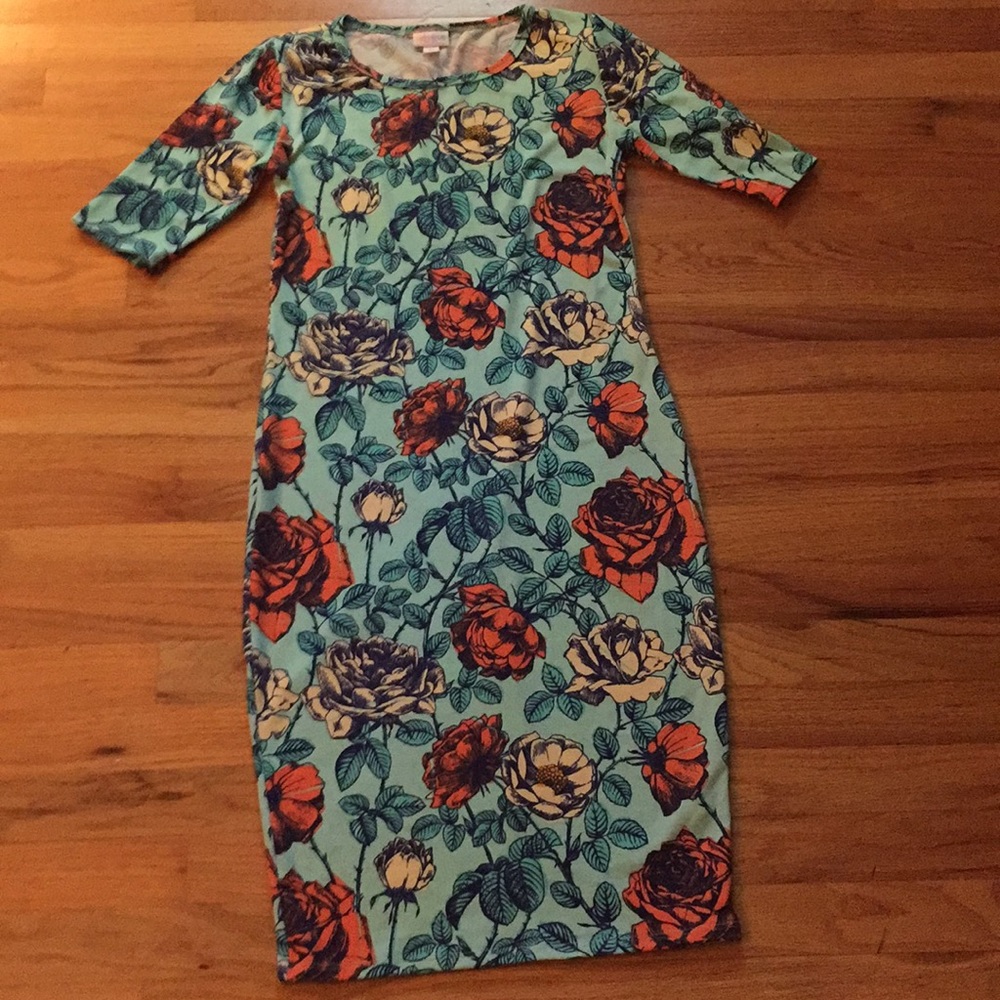 Lularoe Flower Julia Dress XS/S